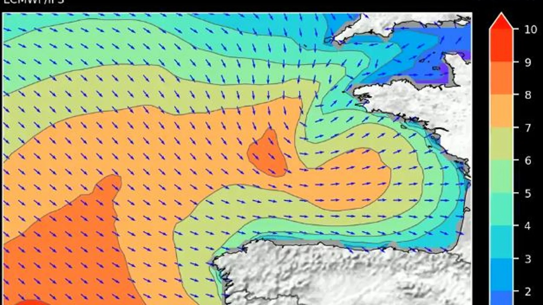 Ivo activará mañana el aviso rojo en Galicia y el Cantábrico