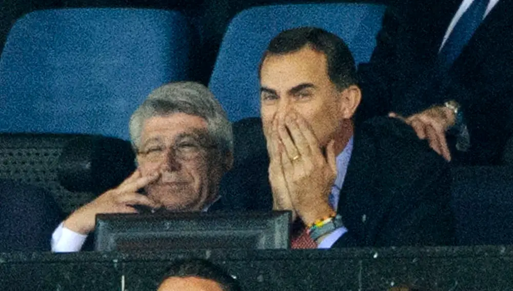 Don Felipe VI con Enrique Cerezo