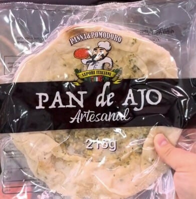 Pan de ajo artesanal