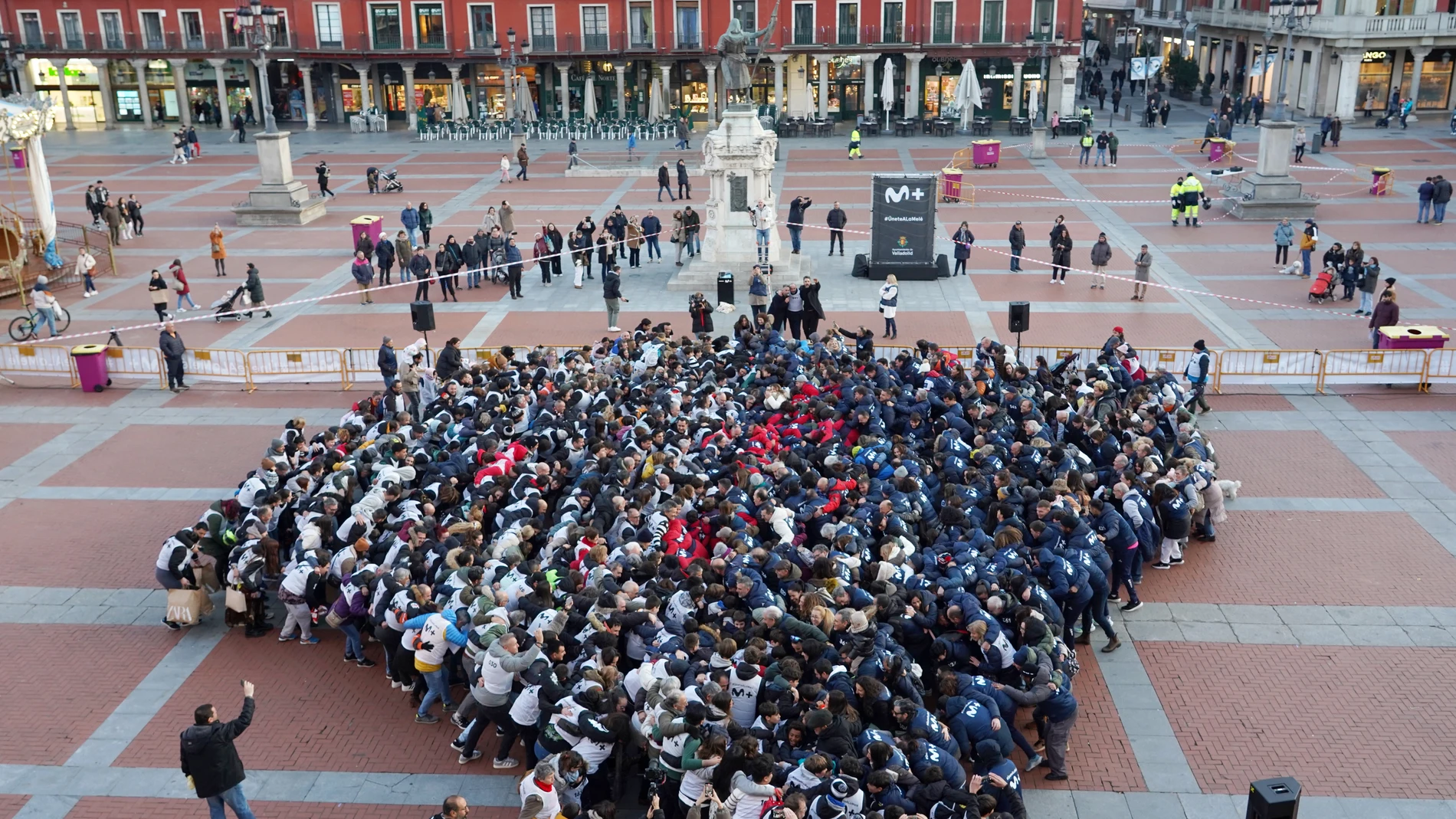 Intento de melé en la Plaza Mayor de Valladolid