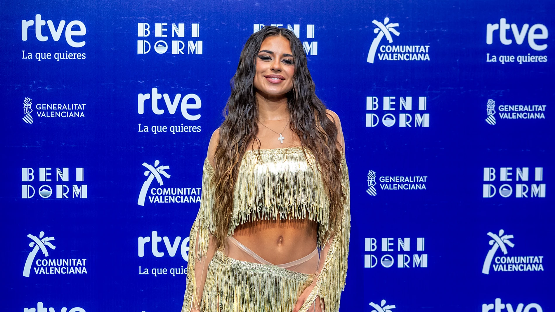 Daniela Blasco en el photocall