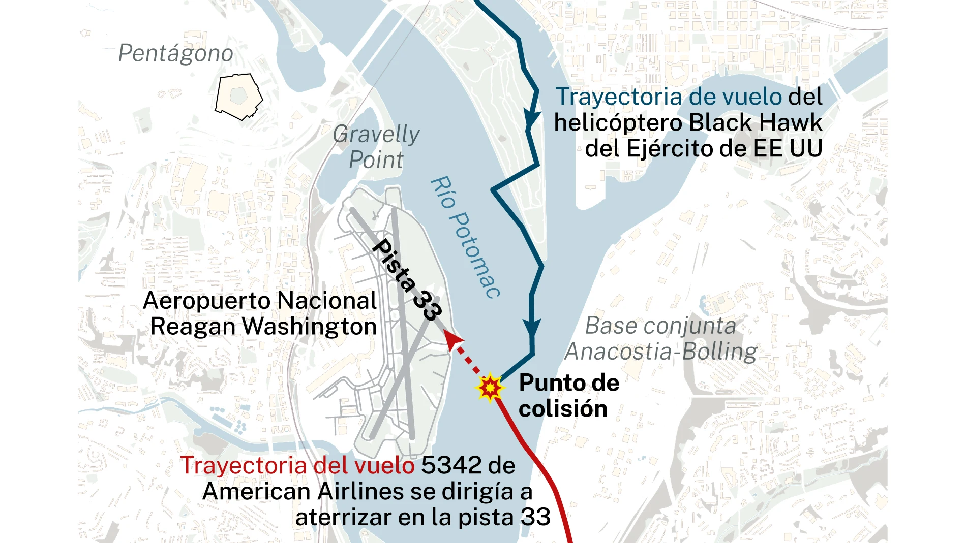 Accidente aéreo, Washington