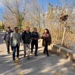Gan Pampols y Robert Raga han visitado el parque del Turia devastado por la dana