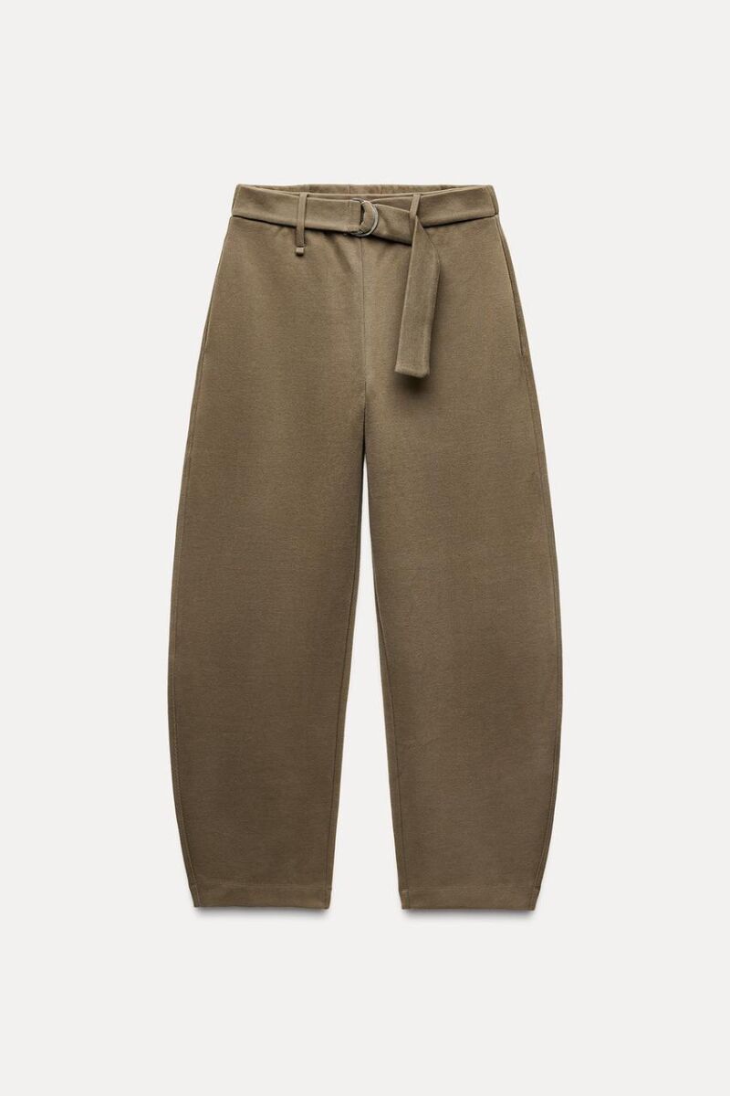 Pantalón soft balloon cinturón
