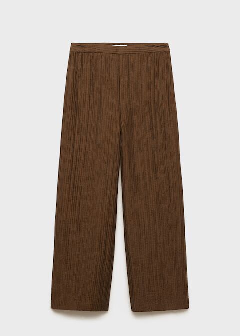 Pantalón recto textura