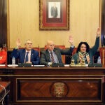 Peio García / ICAL . El Ayuntamiento de León celebra un pleno ordinario en el que se vota en contra de la moción de reprobación al alcalde, José Antonio Diez