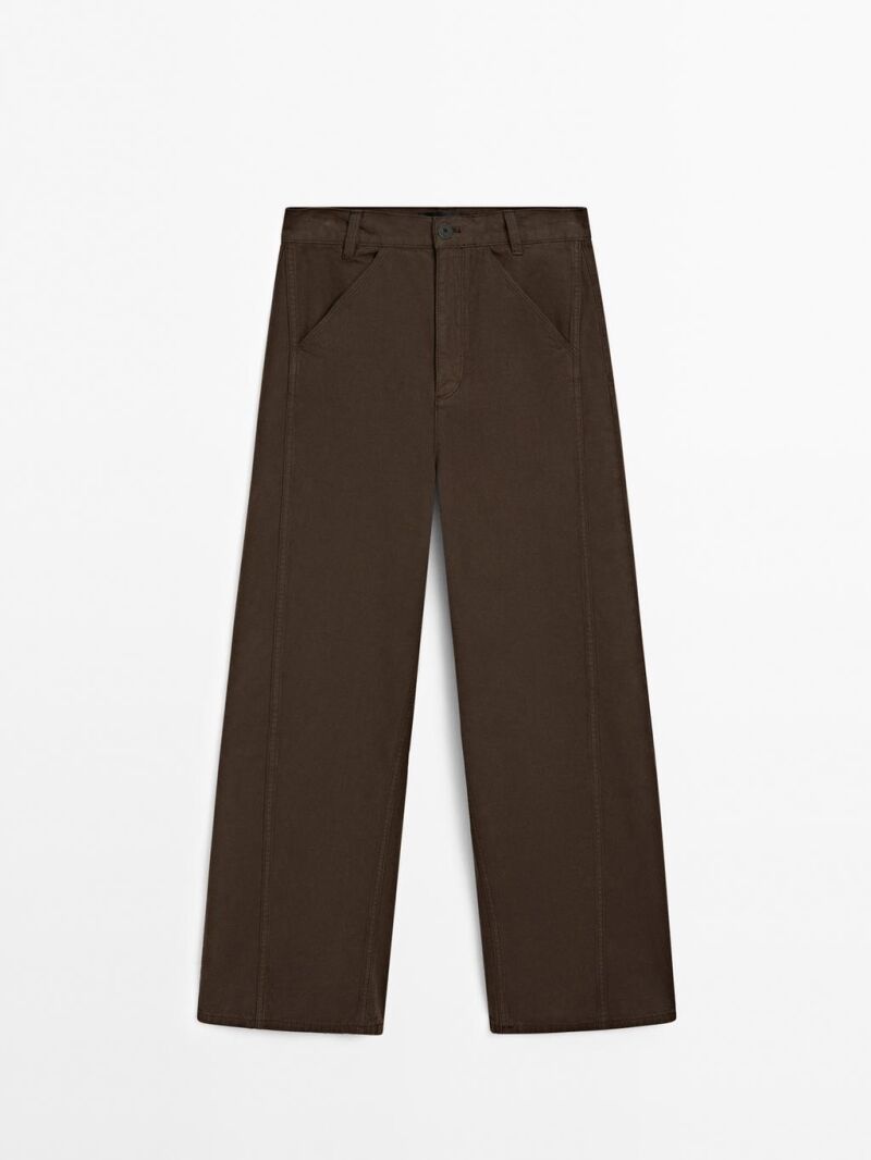 Pantalón tejanero detalle costuras