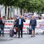 Miembros de la plafatorma, en una de las manifestaciones. 