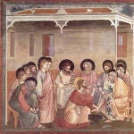 Fresco de Giotto, "La lavanda dei piedi" (1306)