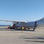 Avión que conecta Sevilla con Almeria
