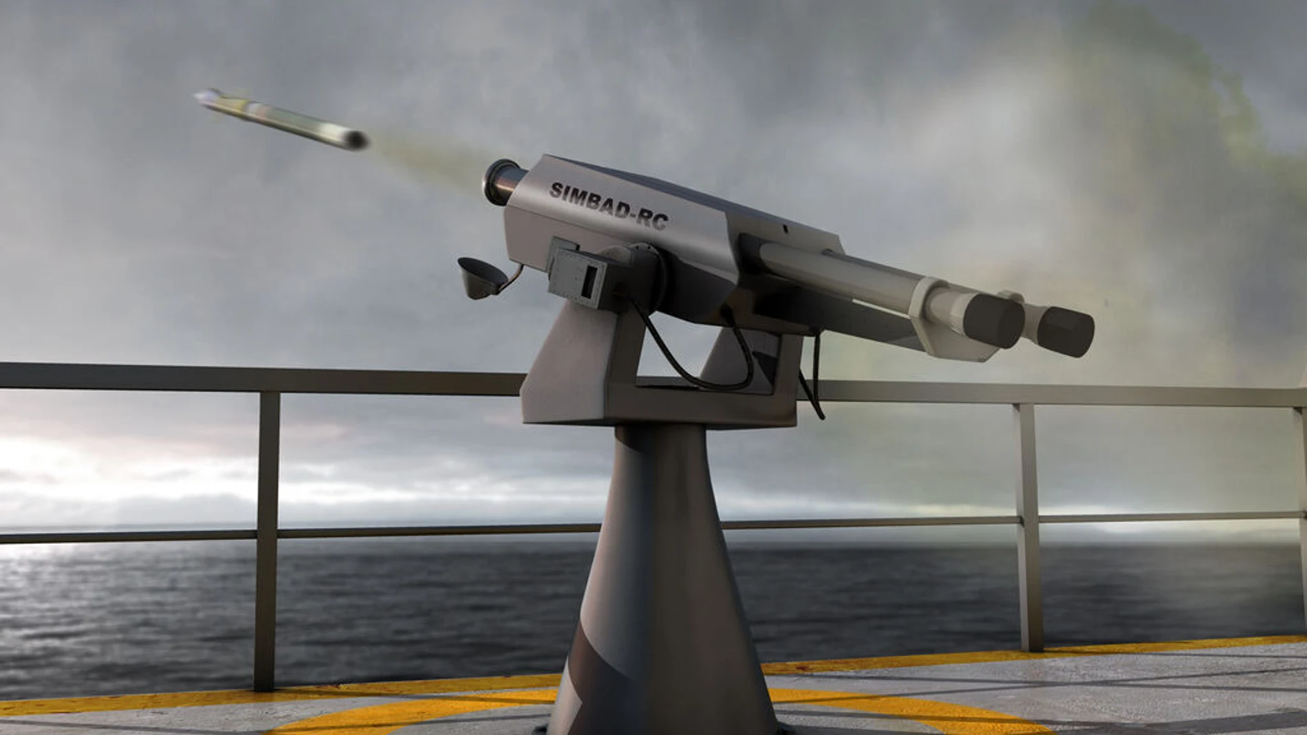 Sistema naval Simbad RC para disparar misiles Mistral, de MBDA