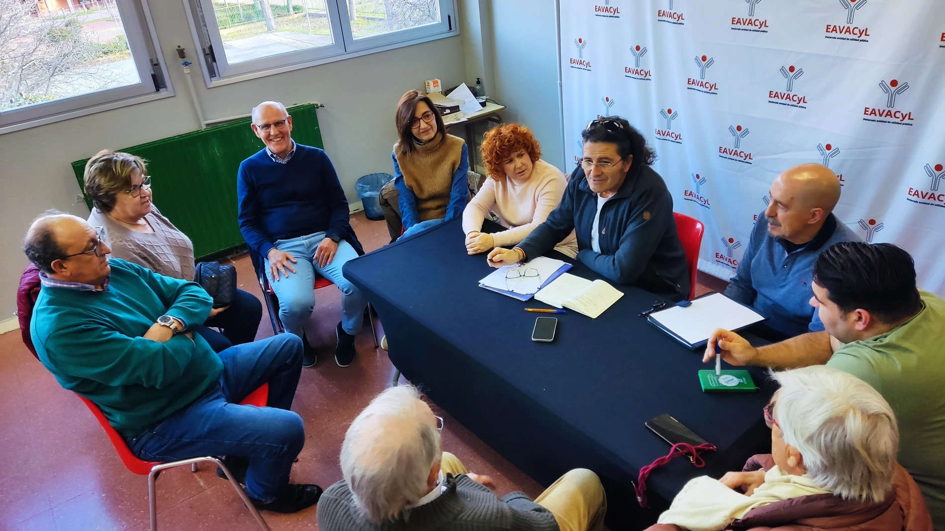 Asociados de Eavacyl junto con el presidente de la Asociación, José Andrés Herranz