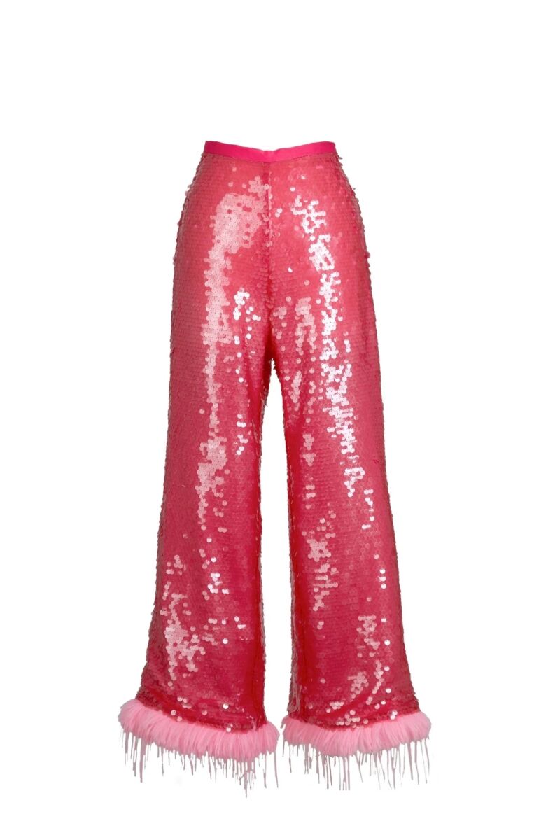 Pantalones de lentejuelas.