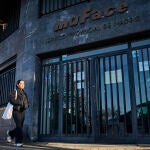 Fachada del servicio provincial de Madrid de MUFACE (Mutualidad General de Funcionarios Civiles del Estado). 