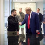 Encuentro entre Donald Trump y Volodimir Zelenski, el pasado septiembre en Nueva York