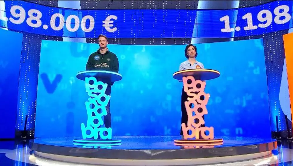 Manu y Rosa en 'Pasapalabra'