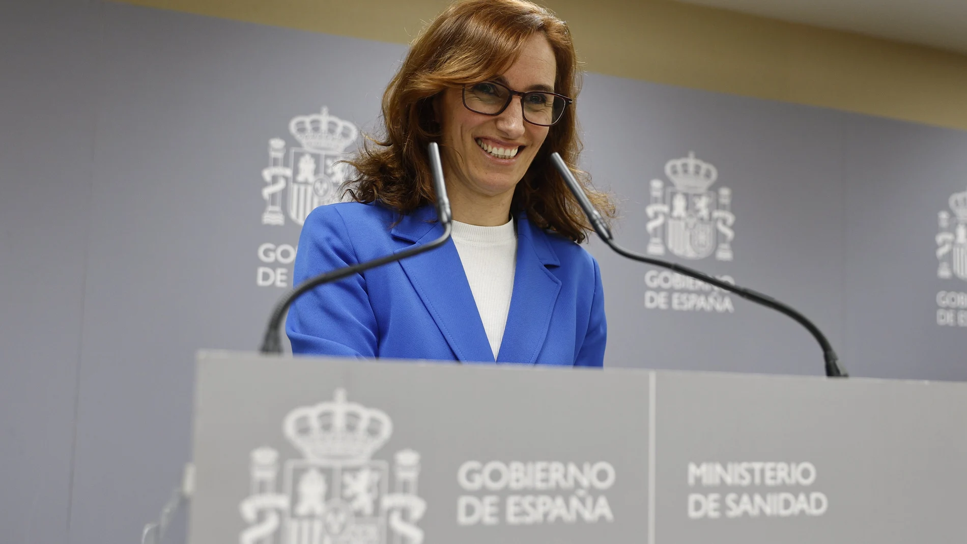 La ministra de Sanidad, Mónica García, comparece en rueda de prensa