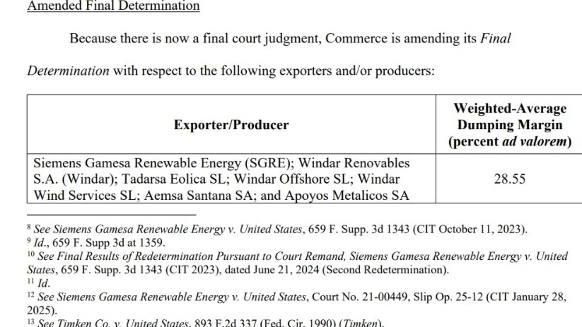 Las renovables españolas sancionadas por Trump podrían esquivar la tasa "antidumping" con sus fábricas americanas