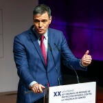 Pedro Sánchez asiste al acto conmemorativo del 20º aniversario de la Ley contra la Violencia de Género