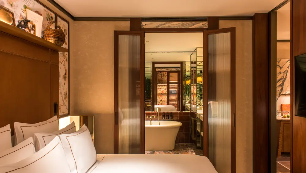 Una de las cuatro suites de Brach Madrid