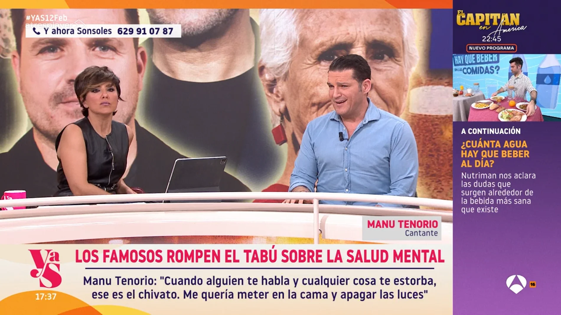 Manu Tenorio habla en 'Y ahora Sonsoles' sobre sus problemas de salud mental: "