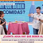 Nutriman desvela en 'Y ahora Sonsoles' cuánta agua es recomendable tomar al día
