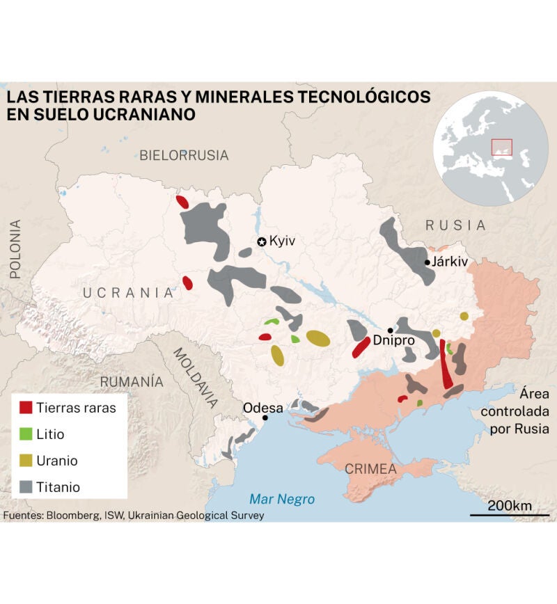 Tierras raras en Ucrania