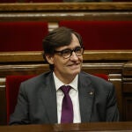 Sesión de control al presidente Salvador Illa en el Parlament de Cataluña