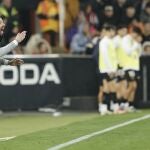 El Valencia se ha quejado por el posible penalti de Javi Galán que se fue al limbo