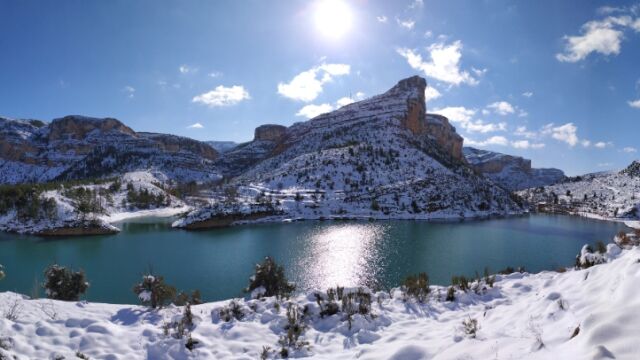 El pantano de Santolea, en el Maestrazgo aragonés