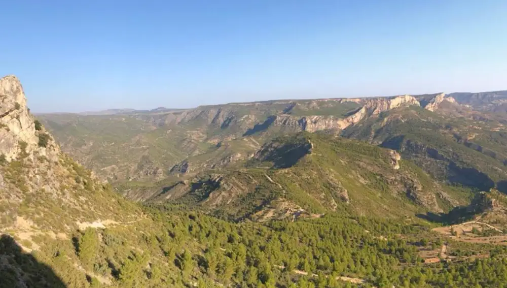 Panorámica valle Río Guadalope