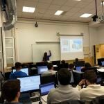 Alumnos durante una clase en la Escuela Politécnica Superior de la Universidad de Sevilla