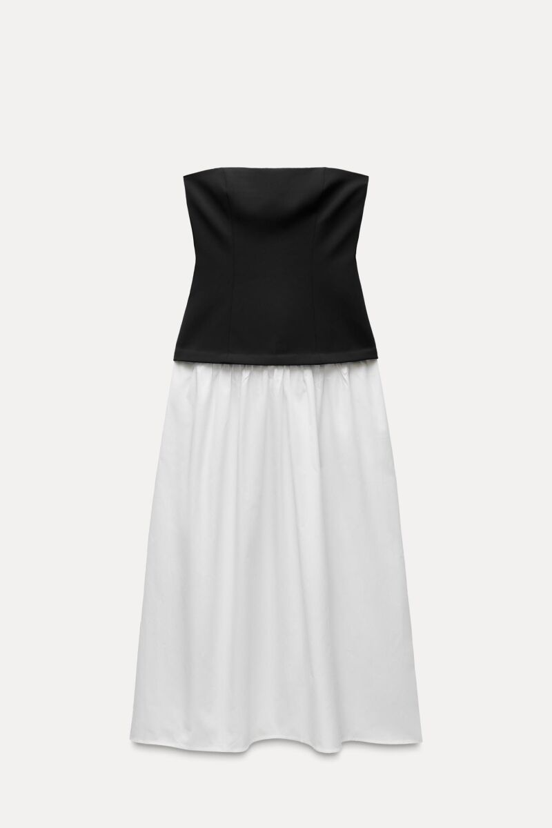 Vestido palabra de honor.