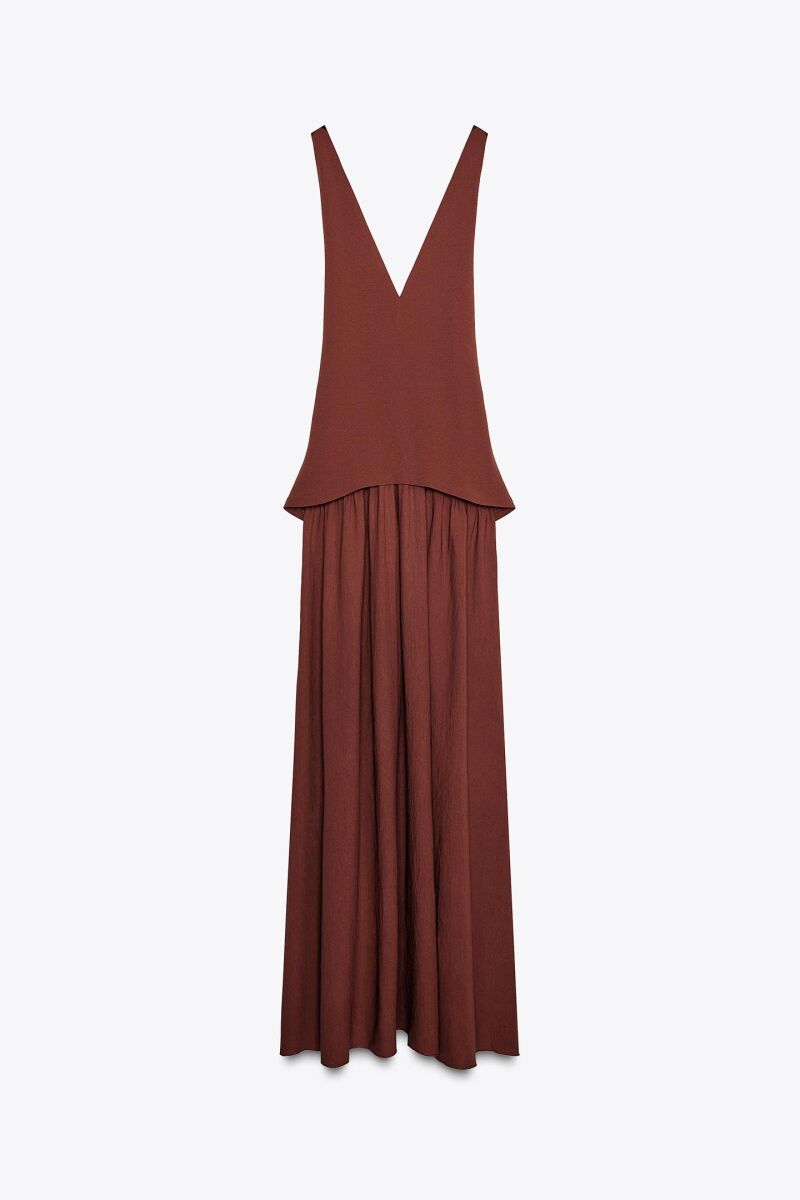 Vestido en chocolate.