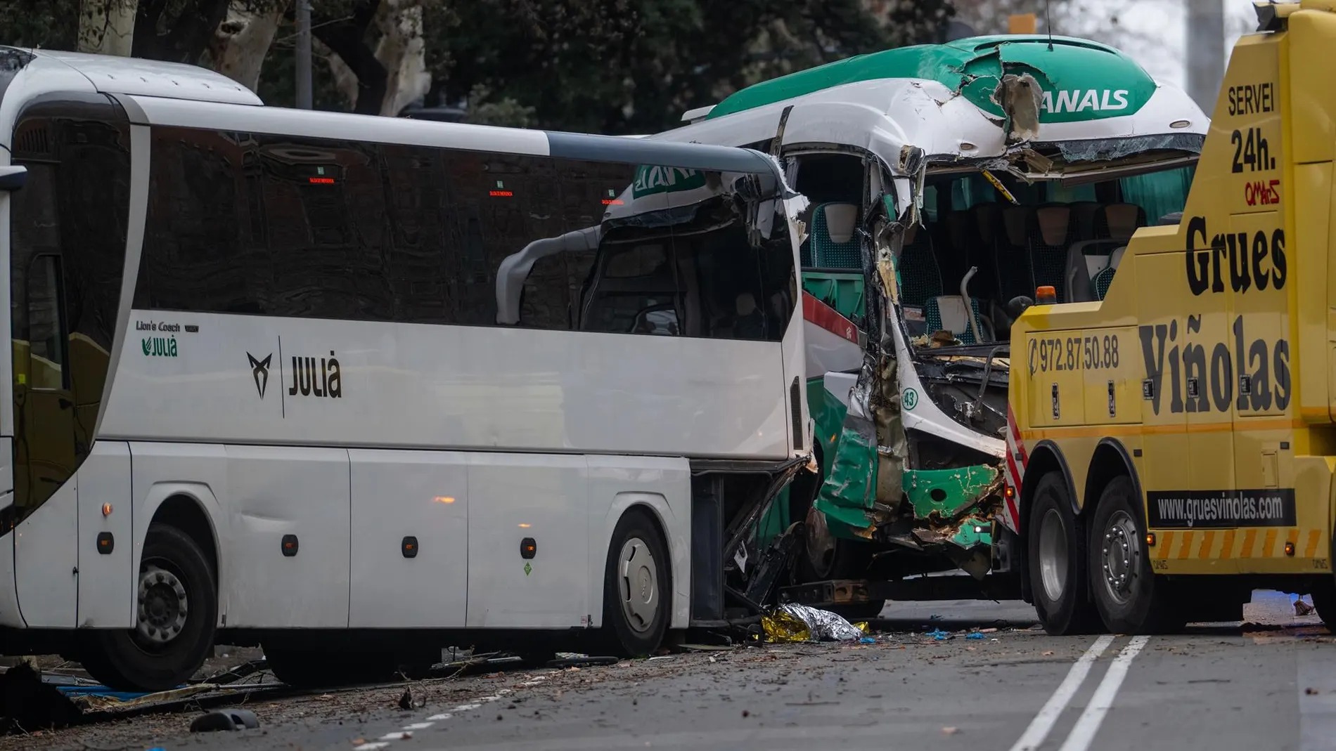 Grupo Julià confía en la "completa recuperación" de los heridos en el accidente en la Diagonal