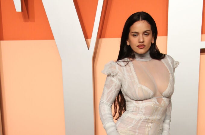 Rosalía en la fiesta post Oscar.
