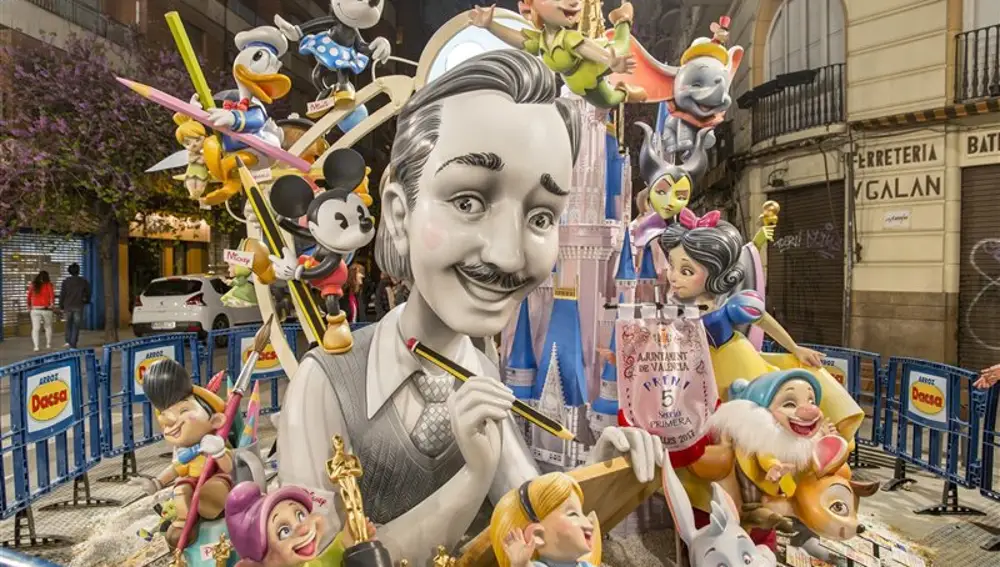 Fallas en Valencia.