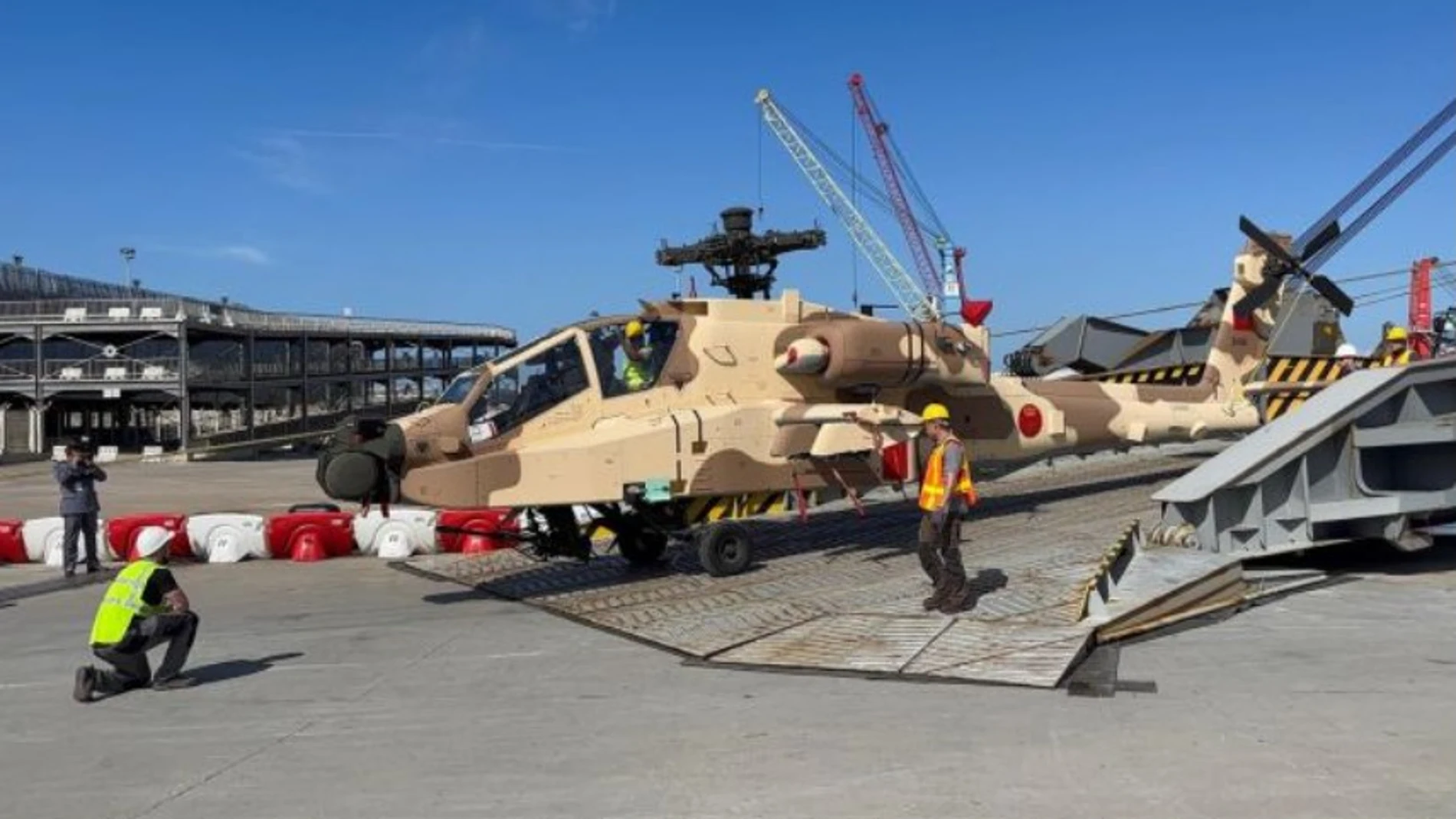 El primer "Apache" en su base marroquí