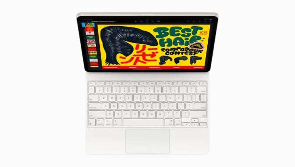 Magic Keyboard con iPad Air.