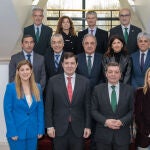 Fernández Mañueco junto a González Gago y los nueve delegados territoriales