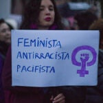 La lluvia no frena la manifestación de Murcia para conmemorar el Día Internacional de la Mujer