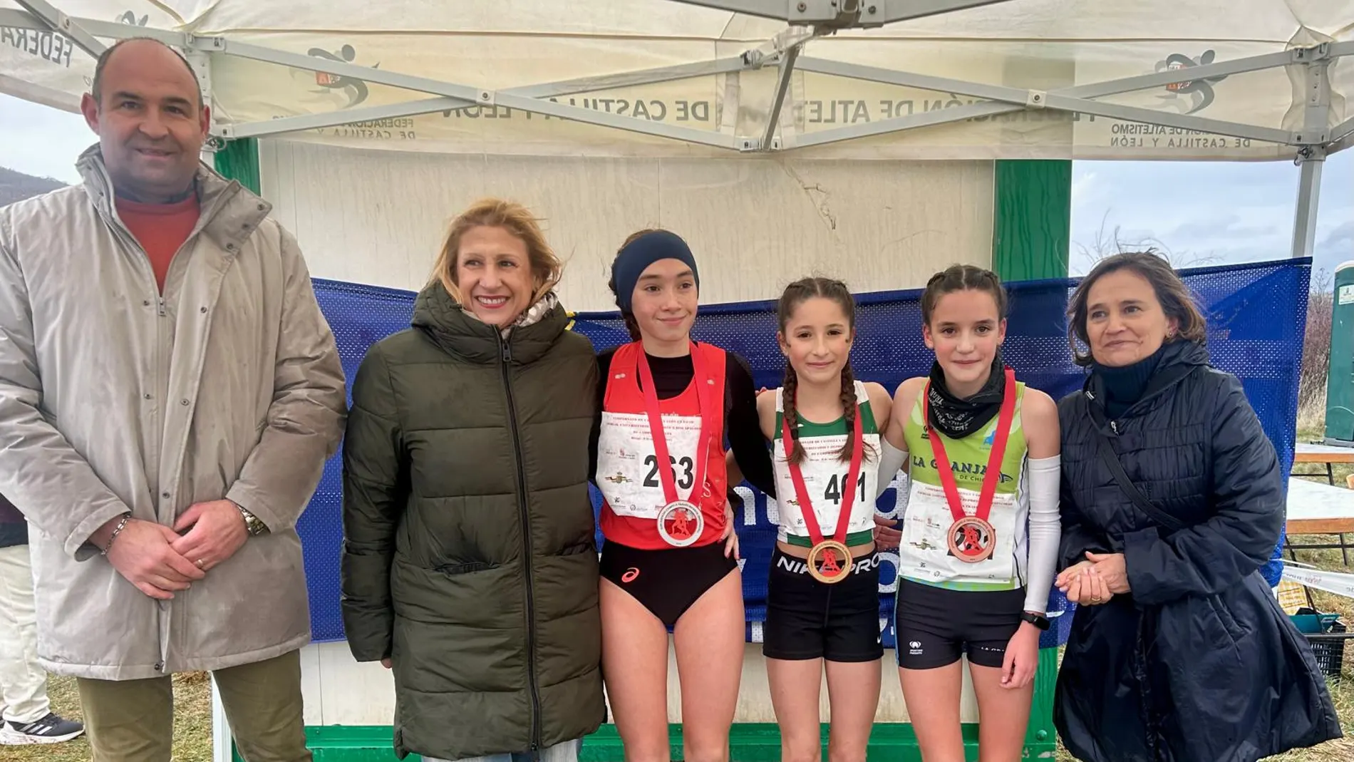 Podium de la categoría Cadete femenina