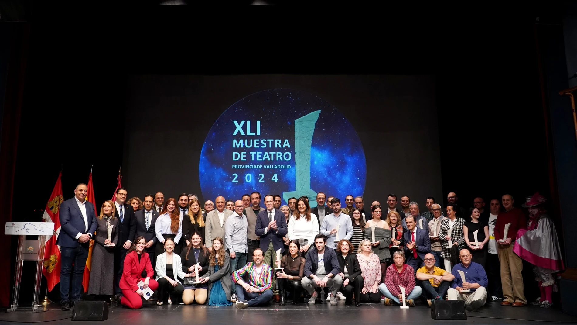 El presidente de la Diputación de Valladolid, Conrado Íscar, preside la entrega los premios de la Muestra de Teatro Provincia de Valladolid