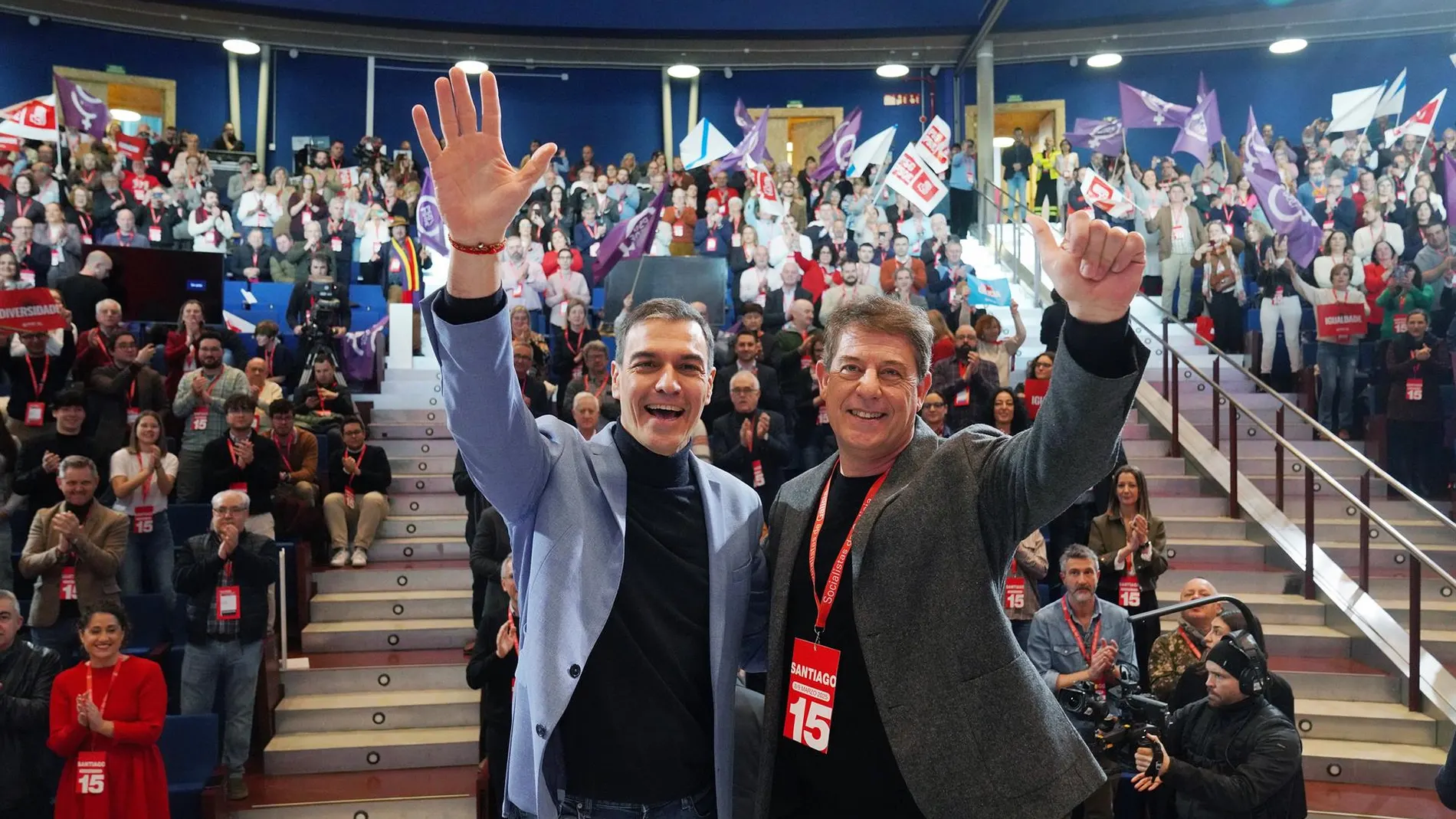 Besteiro, hoy, con Pedro Sánchez.