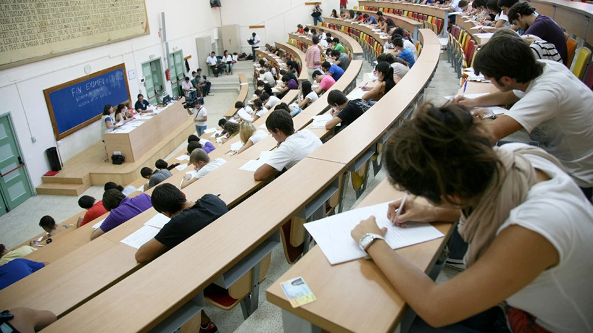 Estudiantes en una universidad pública andaluza