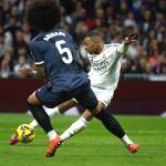 Mbappé hizo el primer tanto del partido entre el Real Madrid y el Rayo