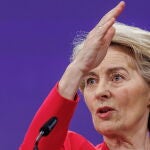 EU Commission President Ursula von der Leyen ahead of the first 100 days of her second term