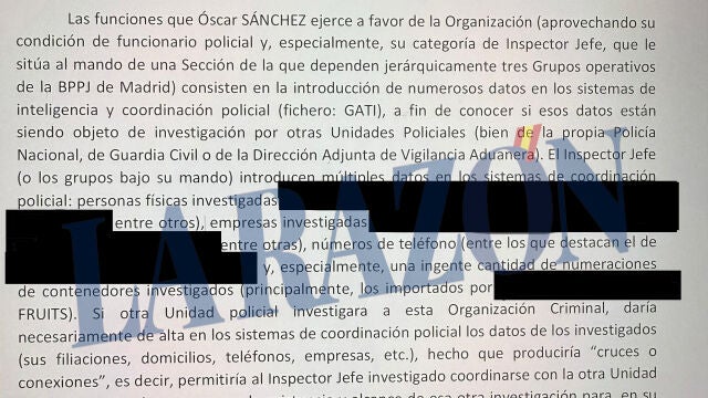 Uno de los informes del caso del exjefe de la UDEF