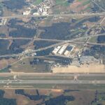Vista aérea del aeropuerto de Girona-Costa Brava