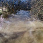Espectacular aumento del caudal del río Guadarrama